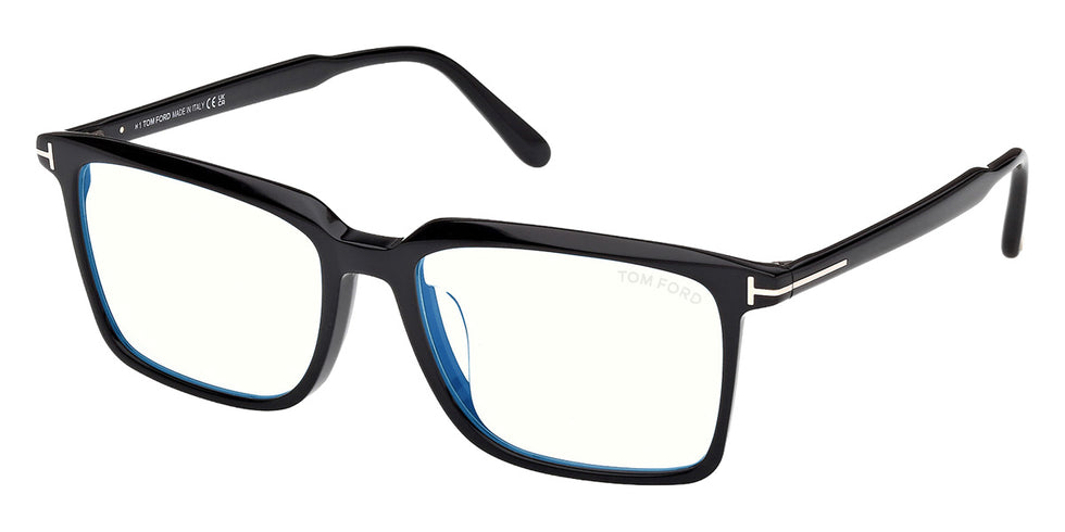 Tom Ford® FT6100-D-B Eyeglasses FT6100-D-B 001 56 - 001 - Shiny Black/Shiny Black