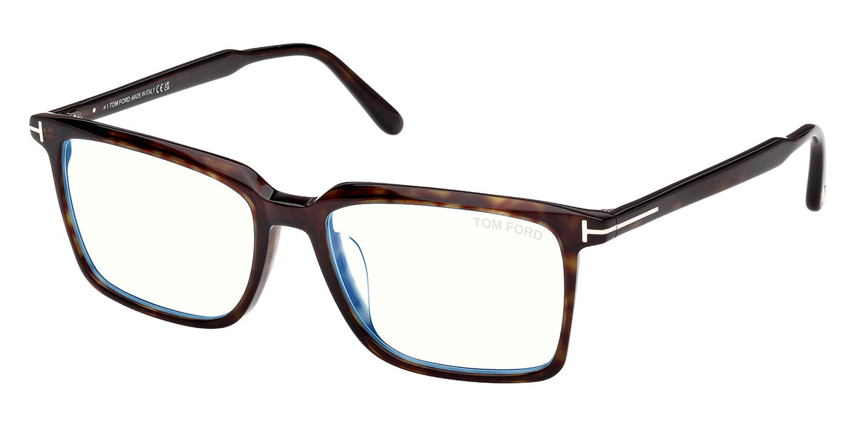 Tom Ford® FT6100-D-B Eyeglasses FT6100-D-B 052 56 - 052 - Dark Havana/Dark Havana