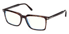 Tom Ford® FT6100-D-B Eyeglasses FT6100-D-B 052 56 - 052 - Dark Havana/Dark Havana