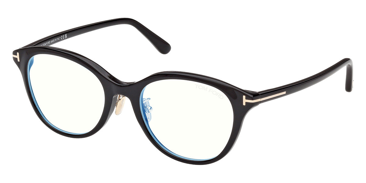 Tom Ford® FT6102-D-B Eyeglasses FT6102-D-B 001 52 - 001 - Shiny Black/Shiny Black