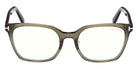 Tom Ford® FT6103-D-B Eyeglasses FT6103-D-B 096 53 - 096 - Shiny Dark Green/Shiny Dark Green