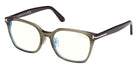 Tom Ford® FT6103-D-B Eyeglasses FT6103-D-B 096 53 - 096 - Shiny Dark Green/Shiny Dark Green