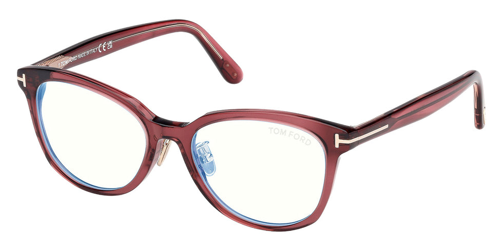 Tom Ford® FT6104-D-B Eyeglasses FT6104-D-B 069 52 - 069 - Shiny Bordeaux/Shiny Bordeaux