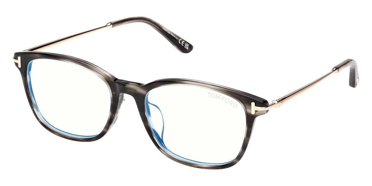 Tom Ford® FT6105-D-B Eyeglasses FT6105-D-B 055 54 - 055 - Coloured Havana/Coloured Havana