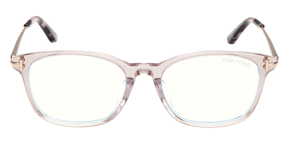 Tom Ford® FT6105-D-B Eyeglasses FT6105-D-B 072 54 - 072 - Shiny Light Pink/Coloured Havana
