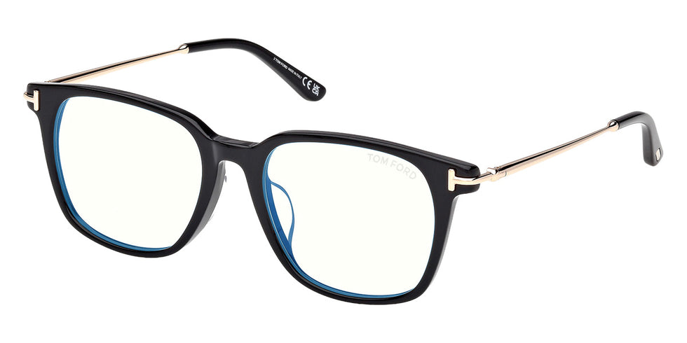 Tom Ford® FT6106-D-B Eyeglasses FT6106-D-B 001 53 - 001 - Shiny Black/Shiny Black