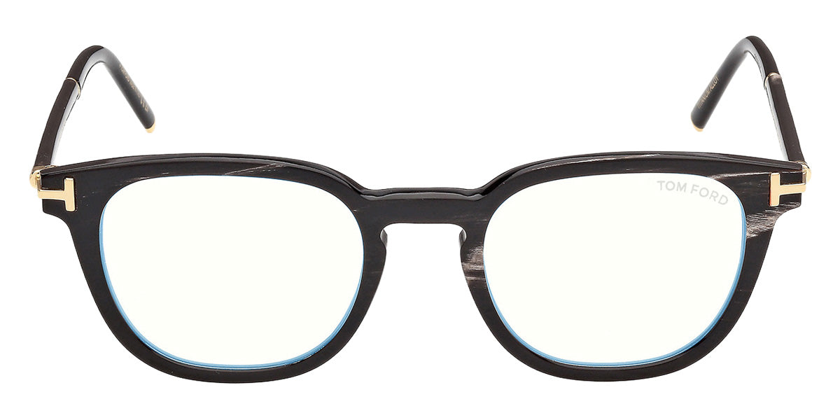 Tom Ford® FT6109-P-B Eyeglasses FT6109-P-B 063 49 - 063 - Black Horn/Black Horn