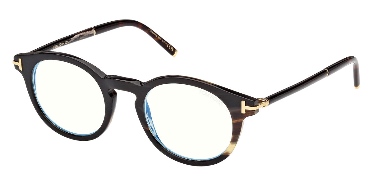 Tom Ford® FT6110-P-B Eyeglasses FT6110-P-B 062 49 - 062 - Brown Horn/Brown Horn