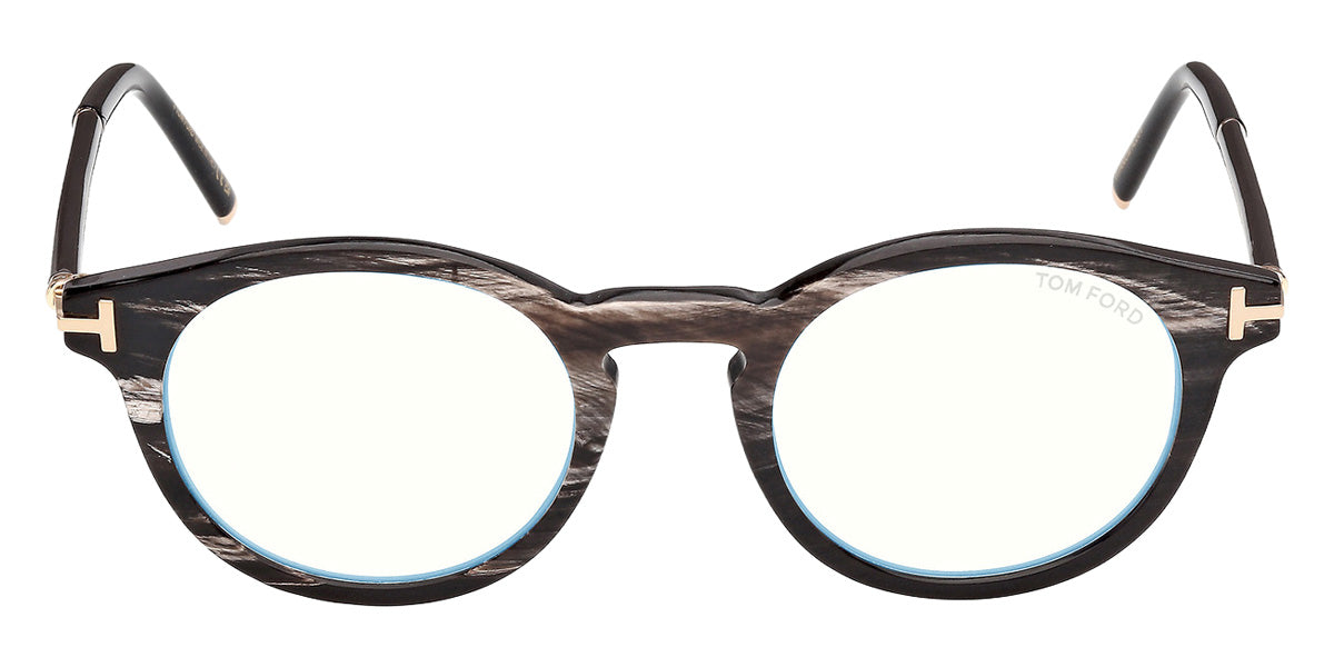 Tom Ford® FT6110-P-B Eyeglasses FT6110-P-B 063 49 - 063 - Black Horn/Black Horn