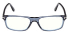 Tom Ford® FT6119-B Eyeglasses FT6119-B 090 55 - 090 - Shiny Blue/Shiny Blue