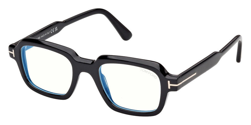 Tom Ford® FT6123-B Eyeglasses FT6123-B 001 48 - 001 - Shiny Black/Shiny Black