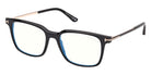 Tom Ford® FT6124-B Eyeglasses FT6124-B 001 53 - 001 - Shiny Black/Shiny Black