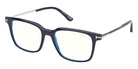 Tom Ford® FT6124-B Eyeglasses FT6124-B 090 53 - 090 - Shiny Blue/Shiny Blue