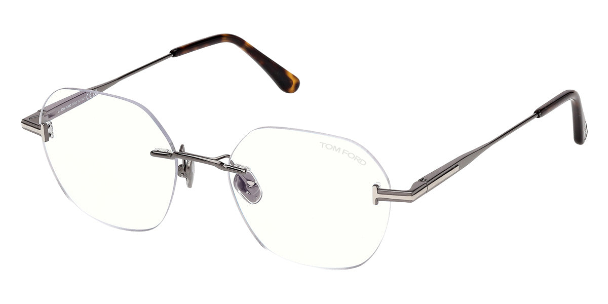 Tom Ford® FT6126-B Eyeglasses FT6126-B 008 52 - 008 - Shiny Gunmetal/Shiny Gunmetal