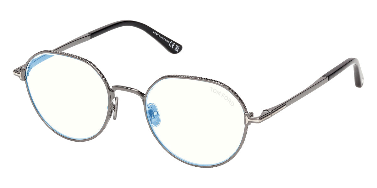 Tom Ford® FT6127-B Eyeglasses FT6127-B 008 51 - 008 - Shiny Gunmetal/Shiny Gunmetal