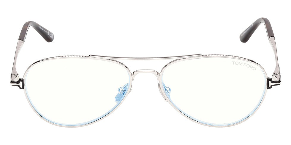 Tom Ford® FT6128-B Eyeglasses FT6128-B 016 56 - 016 - Shiny Palladium/Shiny Gunmetal