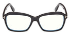 Tom Ford® FT6129-B Eyeglasses FT6129-B 001 54 - 001 - Shiny Black/Shiny Black