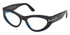 Tom Ford® FT6134-B Eyeglasses FT6134-B 001 55 - 001 - Shiny Black/Shiny Black