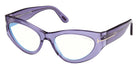 Tom Ford® FT6134-B Eyeglasses FT6134-B 081 55 - 081 - Shiny Violet/Shiny Violet