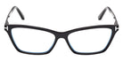 Tom Ford® FT6135-B Eyeglasses FT6135-B 005 56 - 005 - Shiny Black/Shiny Gunmetal