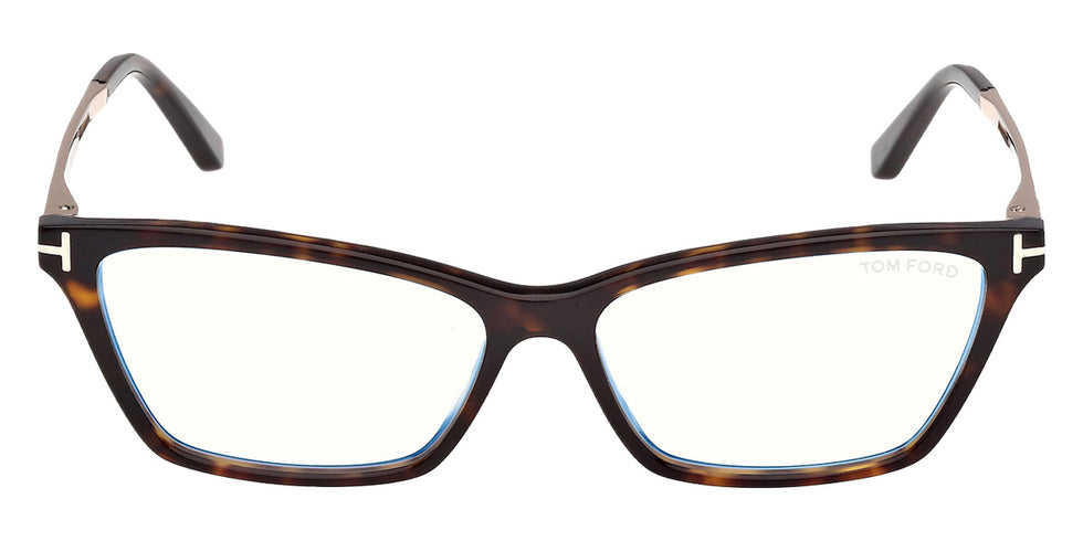 Tom Ford® FT6135-B Eyeglasses FT6135-B 052 56 - 052 - Dark Havana/Shiny Rose Gold