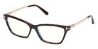 Tom Ford® FT6135-B Eyeglasses FT6135-B 052 56 - 052 - Dark Havana/Shiny Rose Gold