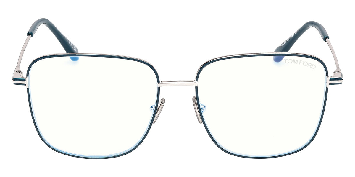 Tom Ford® FT6136-B Eyeglasses FT6136-B 087 56 - 087 - Shiny Turquoise/Shiny Turquoise