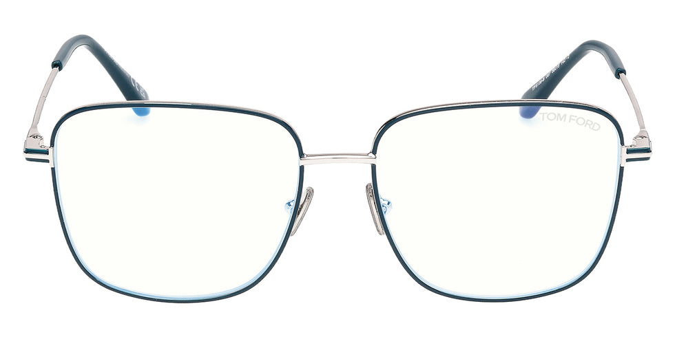 Tom Ford® FT6136-B Eyeglasses FT6136-B 087 56 - 087 - Shiny Turquoise/Shiny Turquoise