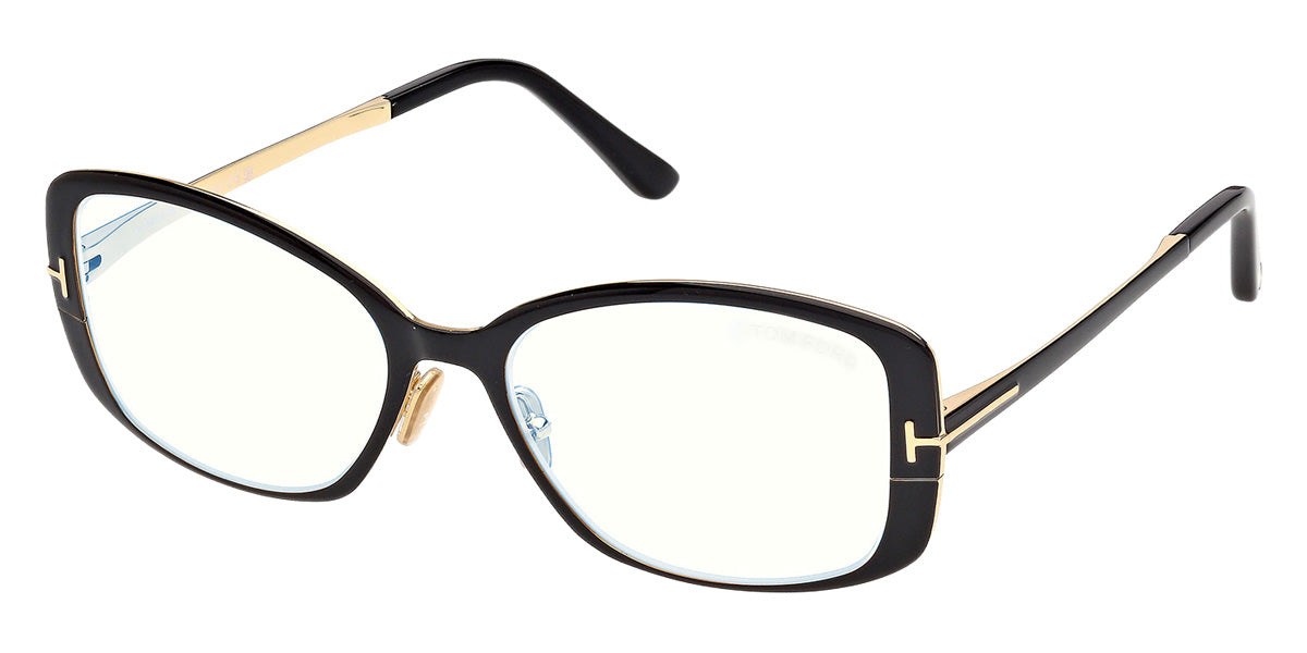 Tom Ford® FT6138-B Eyeglasses FT6138-B 001 54 - 001 - Shiny Black/Shiny Black