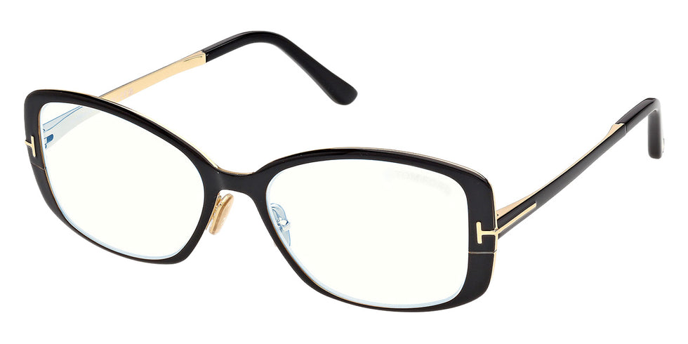 Tom Ford® FT6138-B Eyeglasses FT6138-B 001 54 - 001 - Shiny Black/Shiny Black