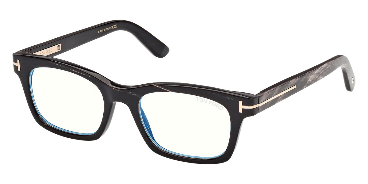 Tom Ford® FT6146-B-P Eyeglasses FT6146-B-P 063 52 - 063 - Black Horn/Black Horn