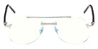 Tom Ford® FT6147-P Eyeglasses FT6147-P 016 57 - 016 - Shiny Palladium/Black Horn