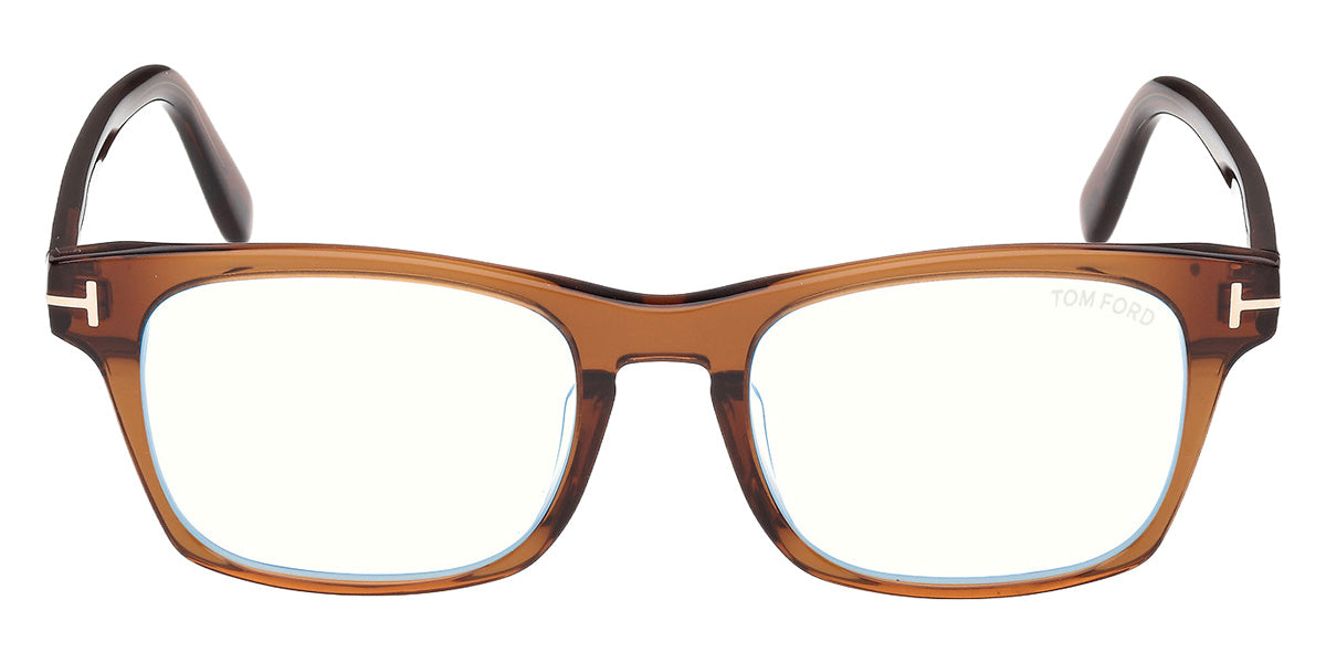 Tom Ford® FT6150-D-B Eyeglasses FT6150-D-B 048 55 - 048 - Shiny Dark Brown/Shiny Dark Brown
