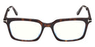 Tom Ford® FT6153-D-B Eyeglasses FT6153-D-B 052 57 - 052 - Dark Havana/Dark Havana