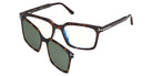 Tom Ford® FT6153-D-B Eyeglasses FT6153-D-B 052 57 - 052 - Dark Havana/Dark Havana