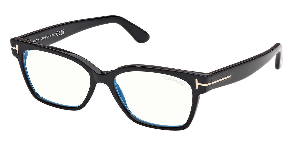 Tom Ford® FT6171-B Eyeglasses FT6171-B 001 53 - 001 - Shiny Black/Shiny Black