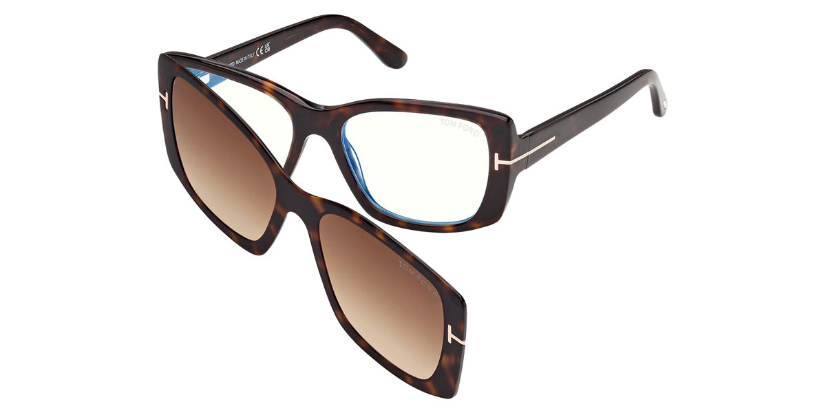 Tom Ford® FT6176-B Eyeglasses FT6176-B 052 53 - 052 - Dark Havana/Dark Havana