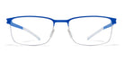 Mykita® GERHARD MYK GERHARD Shiny Silver/Yale Blue 52 - Shiny Silver/Yale Blue Eyeglasses