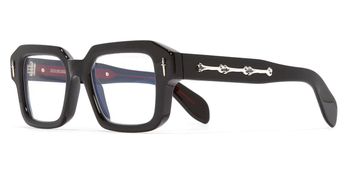 Cutler and Gross® GFOP00552 GFOP00552 BLACK 52 - Black Eyeglasses