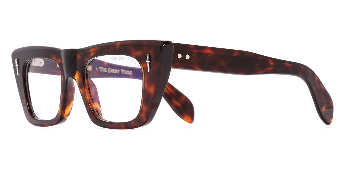 Cutler and Gross® GFOP00849 GFOP00849 DARK TURTLE 49 - Dark Turtle Eyeglasses