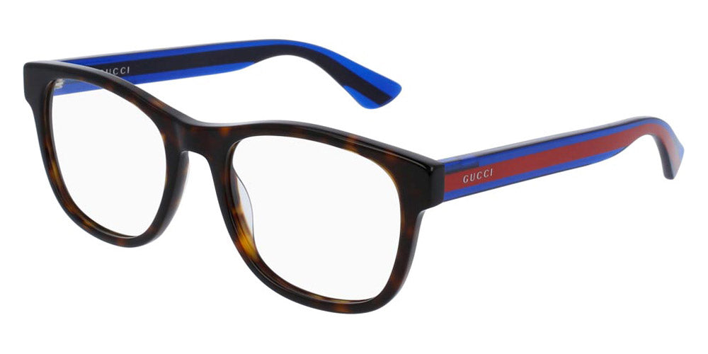 Gucci® GG0004ON GUC GG0004ON 003 53 - Havana/Blue Eyeglasses