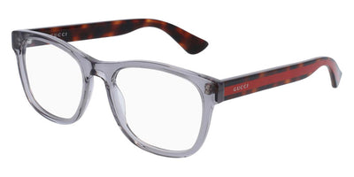 Gucci® GG0004ON GUC GG0004ON 004 53 - Gray/Havana Eyeglasses