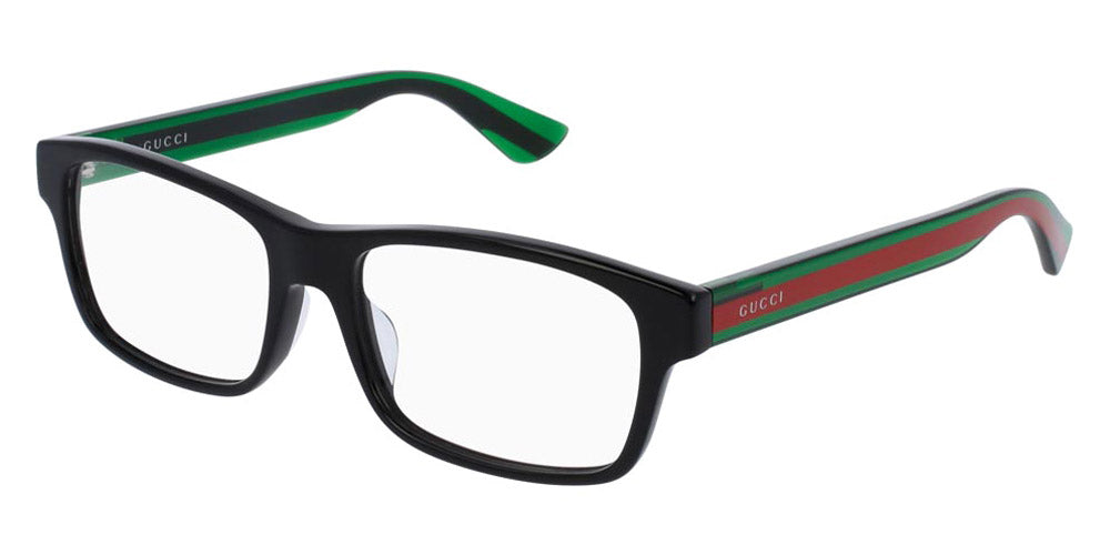 Gucci® GG0006OAN GUC GG0006OAN 002 55 - Black/Green Eyeglasses