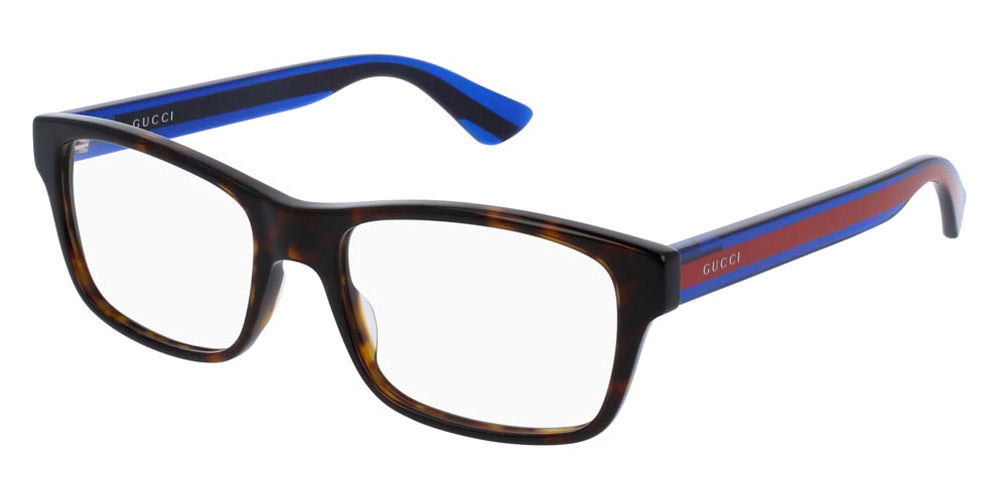 Gucci® GG0006ON GUC GG0006ON 007 55 - Havana/Blue Eyeglasses