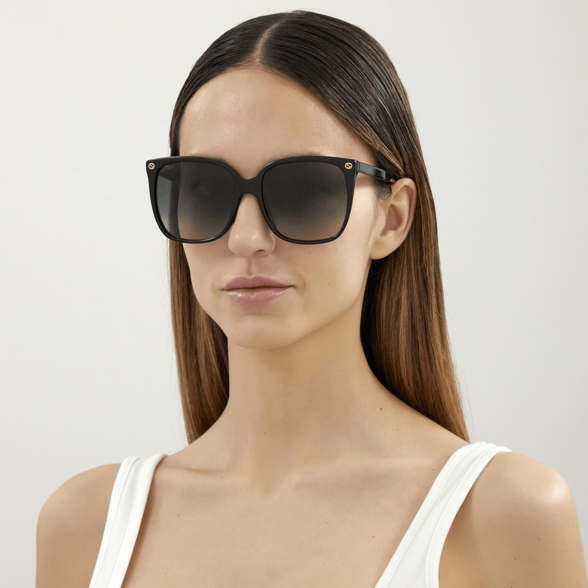 Gucci® GG0022S Sunglasses - Black/Gray
