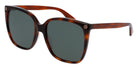 Gucci® GG0022S Sunglasses - Havana / Green