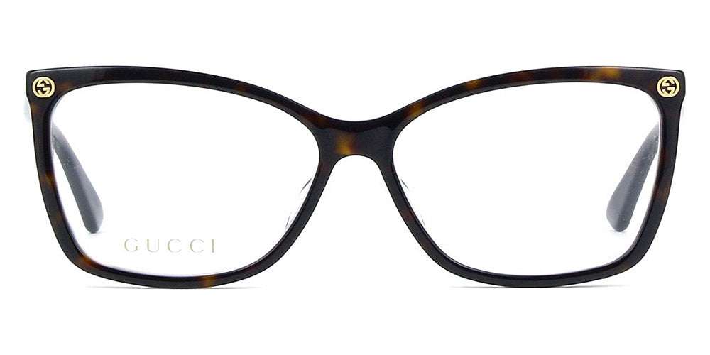 Gucci® GG0025O GUC GG0025O 002 56 - Havana Eyeglasses