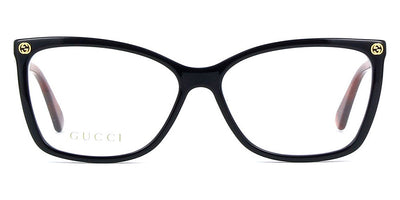 Gucci® GG0025O GUC GG0025O 003 56 - Black/Havana Eyeglasses