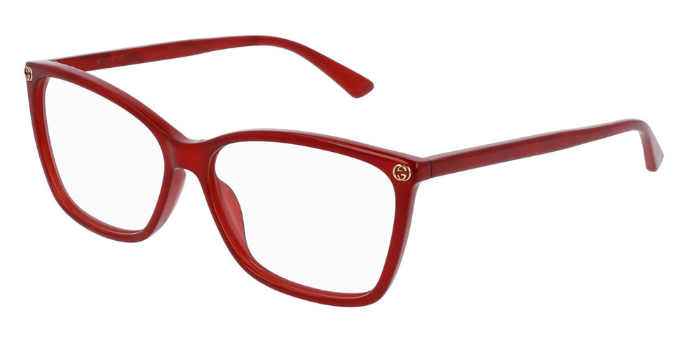 Gucci® GG0025O GUC GG0025O 004 56 - Red Eyeglasses