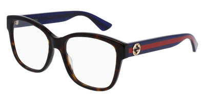 Gucci® GG0038ON GUC GG0038ON 003 54 - Havana/Blue Eyeglasses